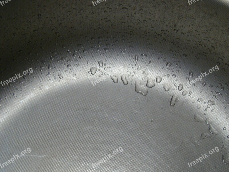 Drops Water Spray Sink Steel