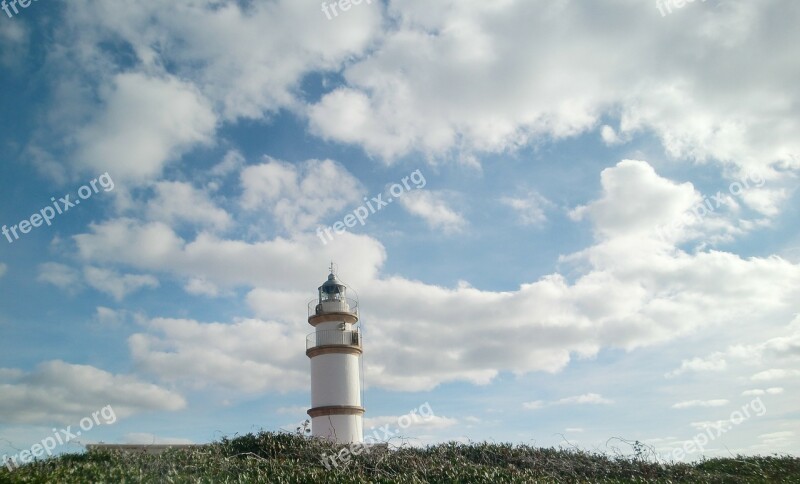 Lighthouse Sky Clouds Mood Free Photos