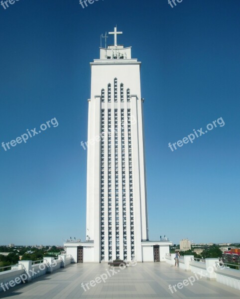 Church Skyscraper Architecture White Cross