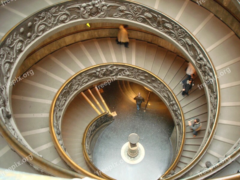 The Vatican Spiral Stairs Cathedral Free Photos