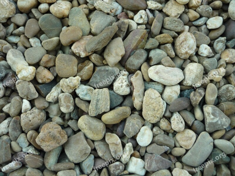 Gravel Stones Boulders Arid Grey