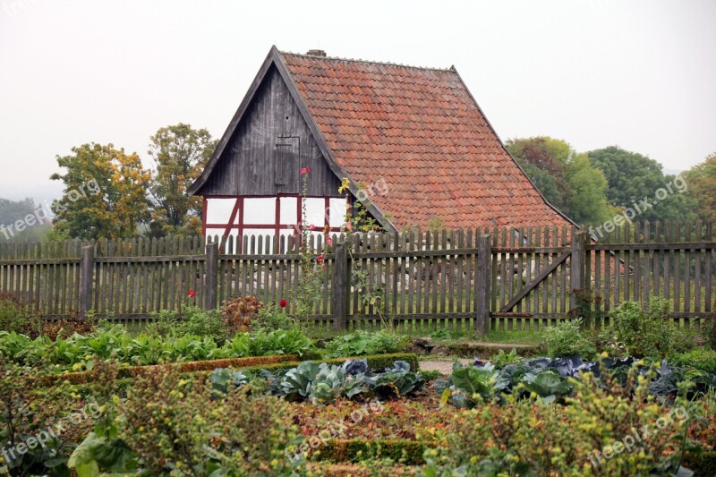 Building Truss Fachwerkhaus House Garden