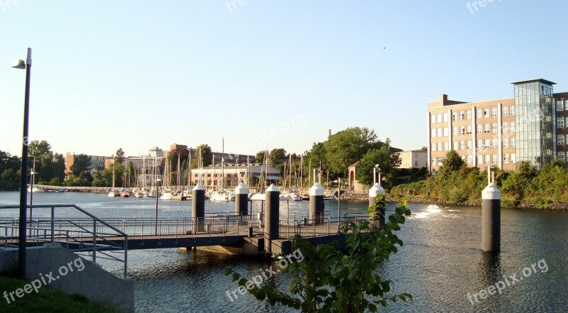 Pier Boat River Building Kiel