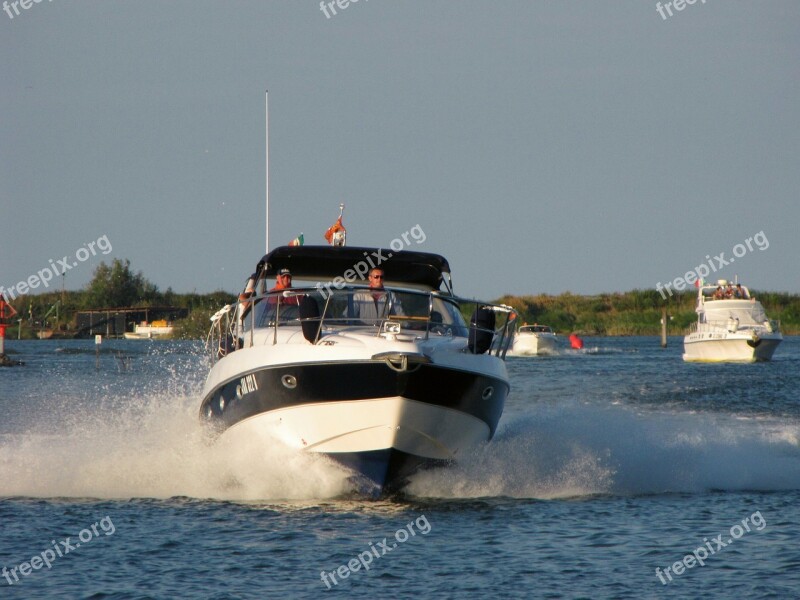 Speedboat Sea Porto Sky Water