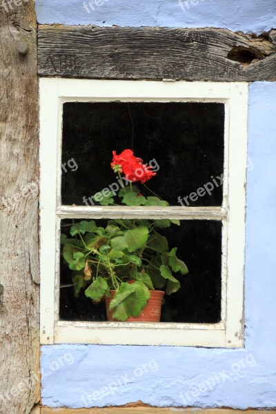 Building Truss House Window Flower