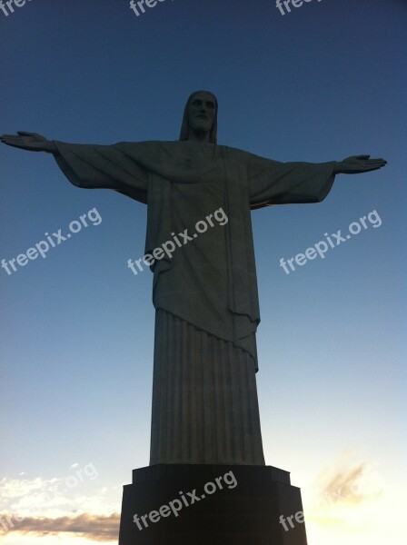 Christ Christ The Redeemer Corcovado Rio De Janeiro Brazil