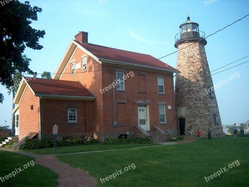 Lighthouse Lake Erie Great Lakes Upper New York State Free Photos