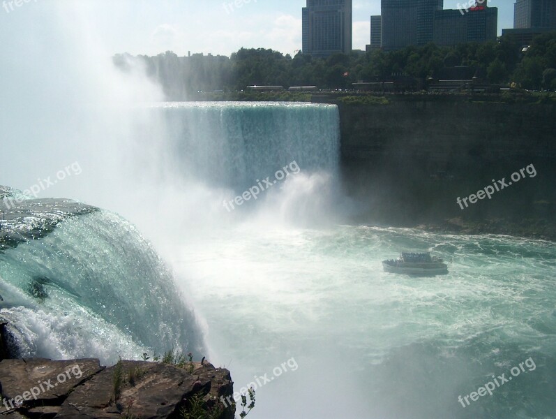 Niagara Falls Waterfalls Canada Mist Landscape