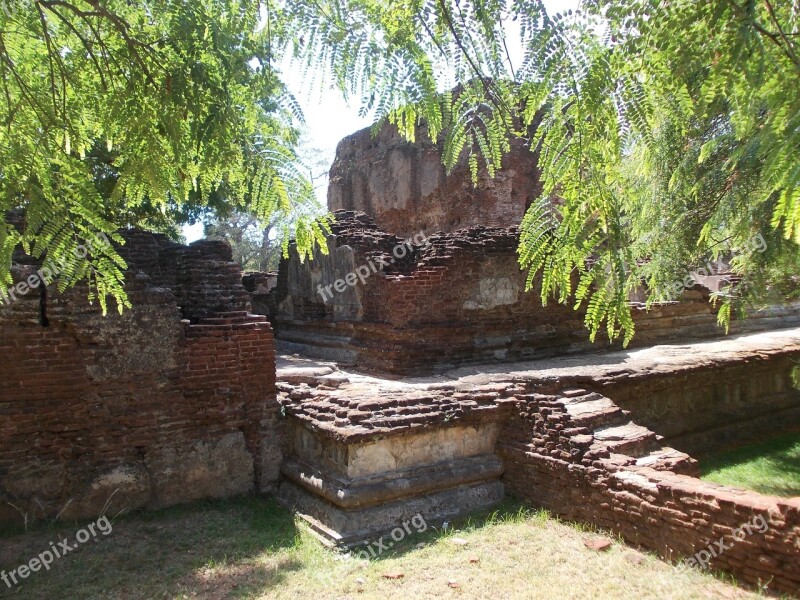 Ancient Ruins Stones Stone Sri Lanka