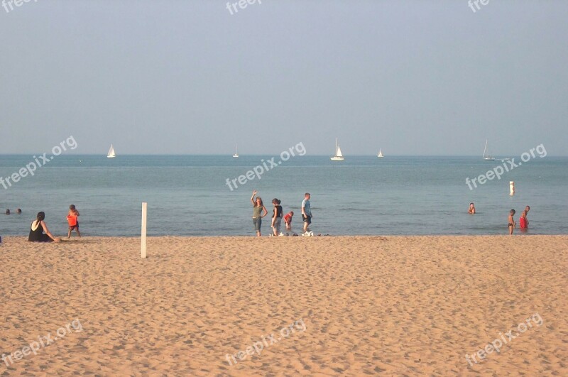 Water Beach Outside People Scenery