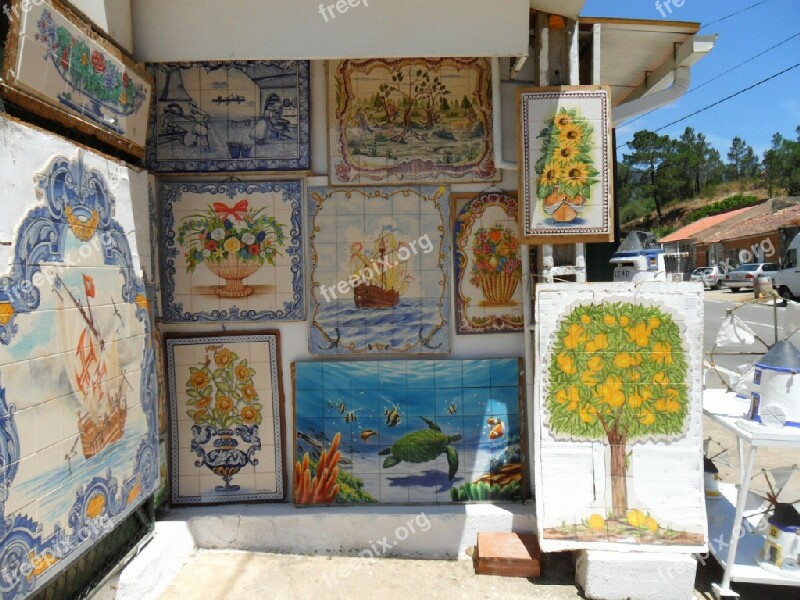 Portugal Algarve Ceramic Painted Flow Free Photos