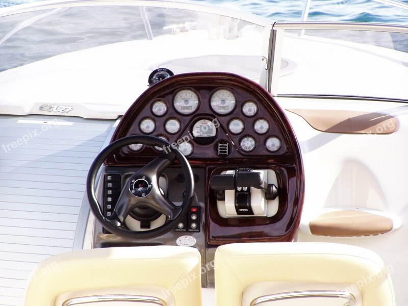 Speedboat Guide Steering Wheel Sea Drive