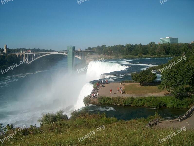 Niagara Falls Waterfalls Canada Mist Landscape