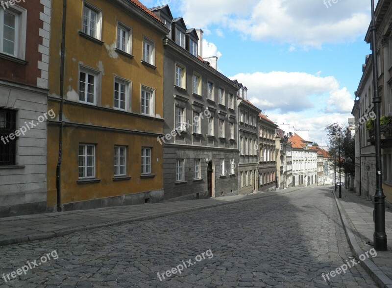 Warsaw Stare Miasto Empty Street Free Photos