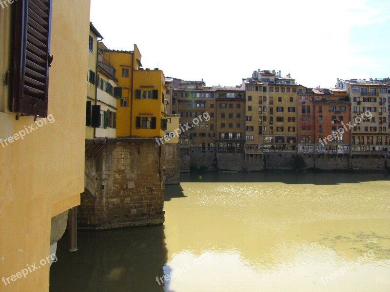 Florence River Bridge Houses Free Photos