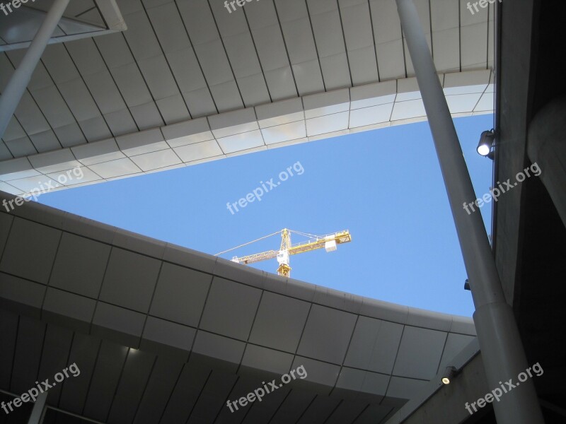 Roof Poles Sky Triangle Lines