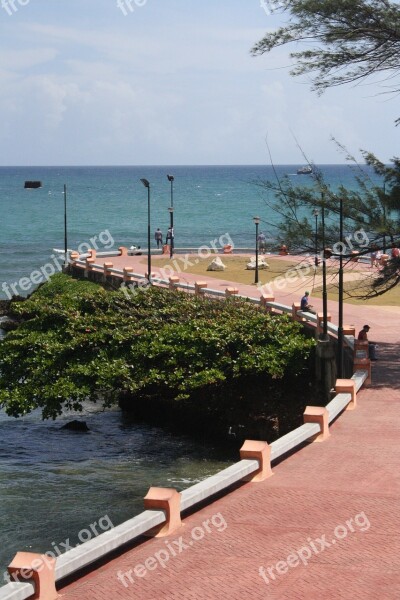 Puerto Plata Beach Costa Sunny Day Landscape