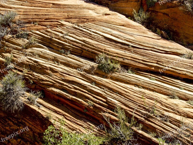 Zion National Park Utah Usa Rock Formation