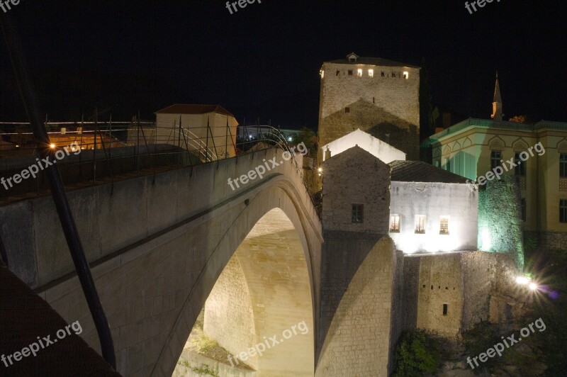 Bosnia And Herzegovina Herzegovina Mostar Old Bridge Rebuilt