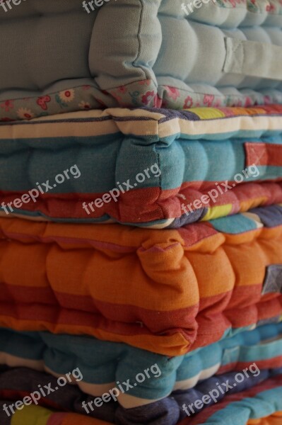 Pillow Stacked Pillow Stack Seat Cushions Upholstery