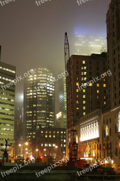 City High Rise At Night City At Night Toronto