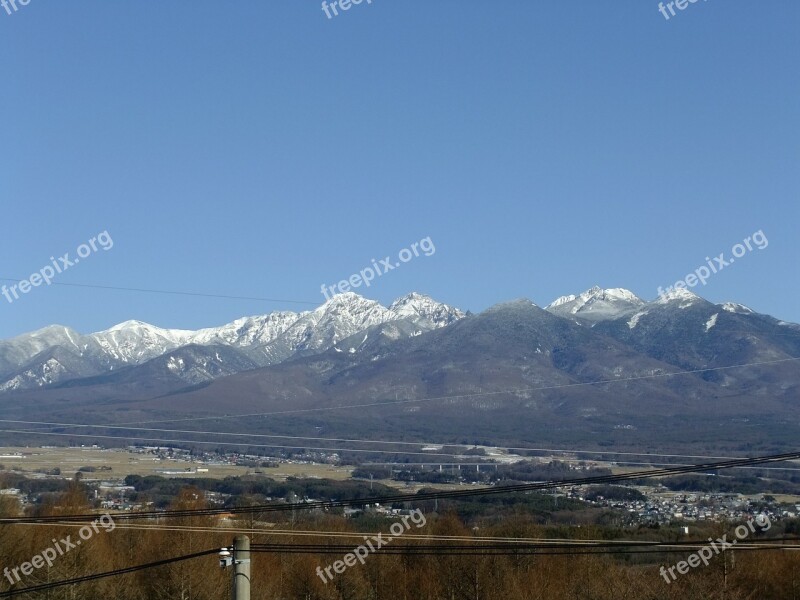 Nagano Snow Mountain Hakuba Mountain Range Free Photos