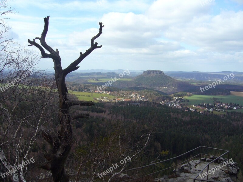 Saxon Switzerland Lily Stone Landscape Nature Free Photos