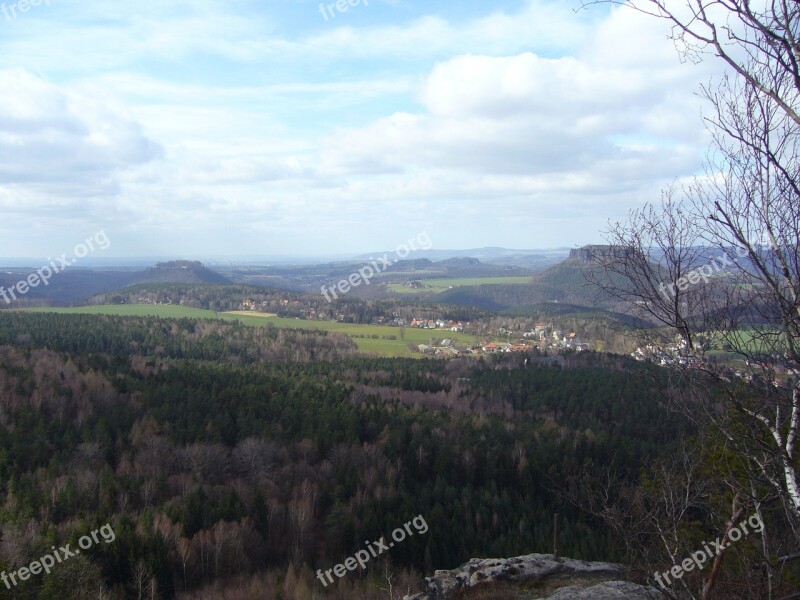 Saxon Switzerland Lily Stone Landscape Nature Free Photos