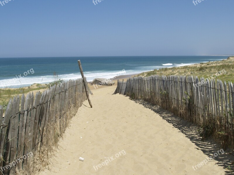 Beach Atlantic Dune The Descent To The Sea Free Photos