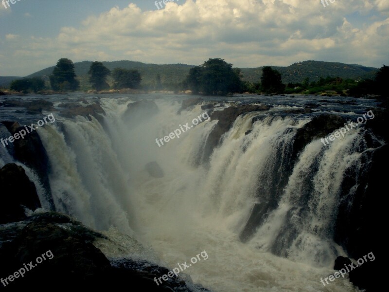 Waterfall Water River Nature Natural