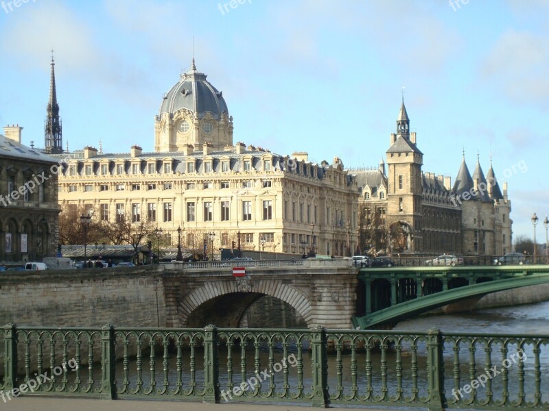 Paris Arquitetuta France Eiffel Seine River