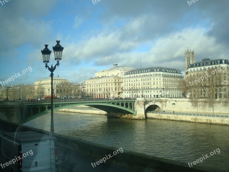 Paris Arquitetuta France Eiffel Seine River