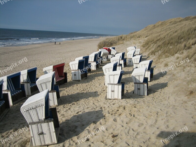 Clubs Beach Sylt Sea Free Photos