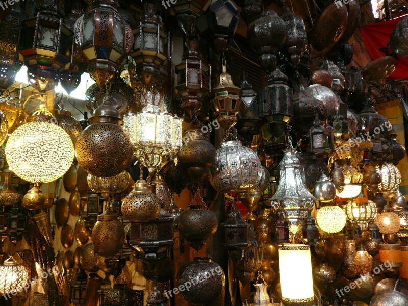 Lamps Light Lantern Bazaar Free Photos