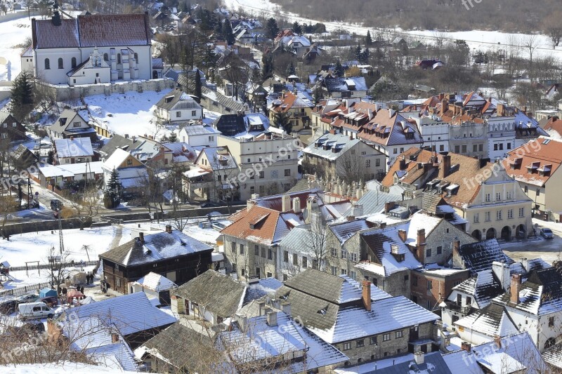 Kazimierz Dolny Panorama Of The City City View Architecture