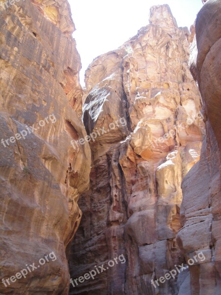 Wadi Mussa Petra Canyon Nabataeans The Colorful