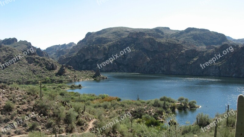 Arizona Landscape Nature Water Lake