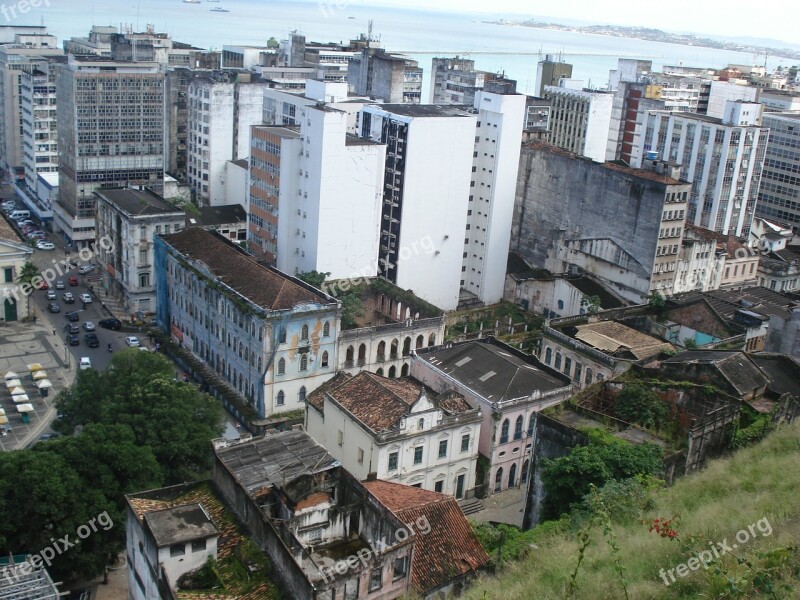 Pelorinho Salvador De Bahia City Streets Construction Urban