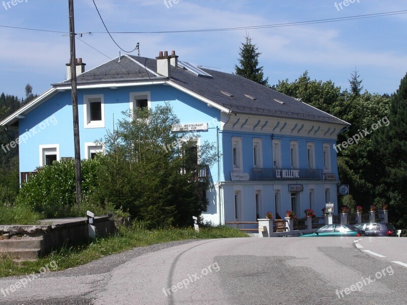 Blue House Vosges Free Photos