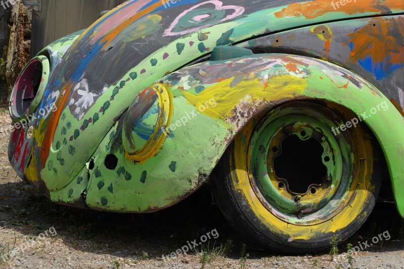 Vw Beetle The Wreck Of The Auto Oldtimer