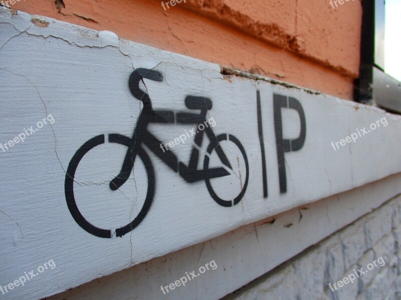 Sign Bike Cycling Graffiti Symbol