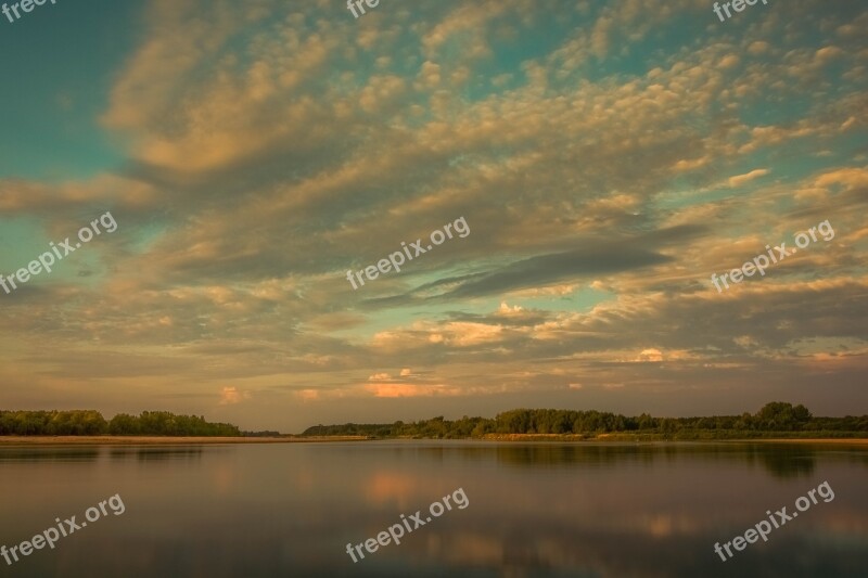 Wisla Sunrise Morning Dawn Sky