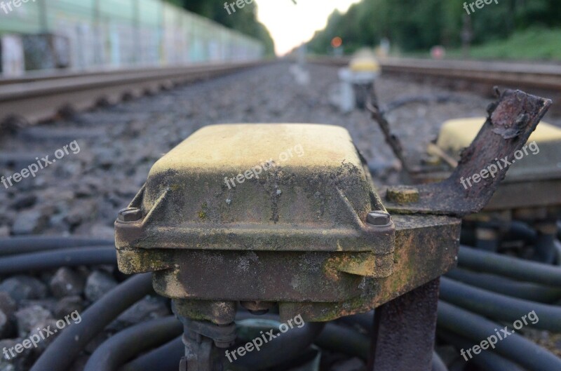 Train Platform Level Crossing Rails Rail Traffic