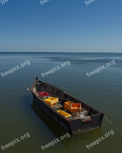 Boat Fishing Boat Curonian Spit Sea Fishing