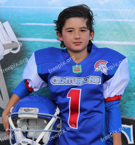 Child American Football Quarterback Sport Free Photos