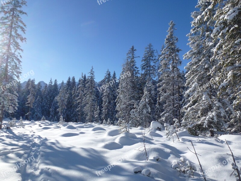 Alpine Backcountry Skiiing Winter Snow Mountains