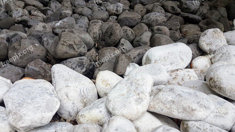 Stones Black White Boulders Background