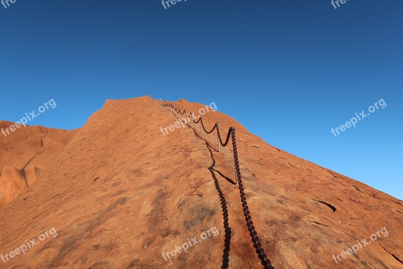 Uluru Mountain Rock Climb Free Photos