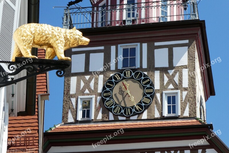 Kirchheim Teck Clock Clock Tower Town Hall Clock