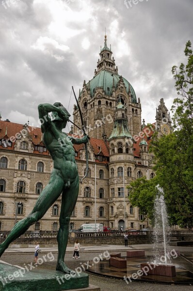 Hanover Lower Saxony New Town Hall State Capital City Administration